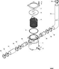 MERCRUISER CUMMINS/MERCRUISER DIESEL QSD-2.8L Seawater Filter