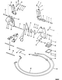 MERCURY 35 HP TRIM CYLINDERS AND HYDRAULIC HOSES