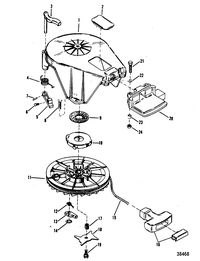 MERCURY/MARINER 18/20/25 H.P. (XD) STARTER ASSEMBLY, MANUAL