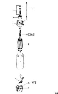 MERCURY/MARINER 100/115/125 HP 80 JET  (4 CYLINDER) Starter Motor