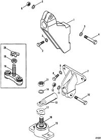 MERCRUISER 5.7L COMPETITION SKI ENGINE Tranmission & Engine Mounting