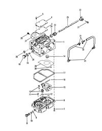 RACE OUTBOARD XR-2 CARBURETOR ASSEMBLY