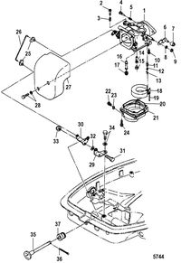 MERCURY/MARINER 25/30HP (2 CYL/430CC) INTERNATIONAL Carburetor