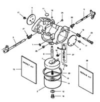 FORCE FORCE 1989 85 H.P. "G" MODELS CARBURETOR