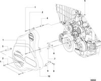 MERCRUISER CUMMINS/MERCRUISER DIESEL QSD-4.2L Drive Belt Cover, Inboard