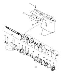 RACE OUTBOARD MOD-VP GEAR HOUSING (PROPELLER SHAFT)