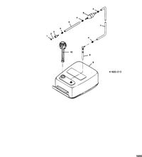 FORCE FORCE 1989 A MODEL 35 HP Fuel Tank and Line