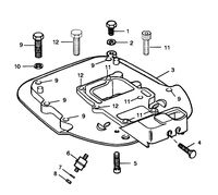 FORCE FORCE 1989 25 H.P. "B" MODELS SPACER PLATE