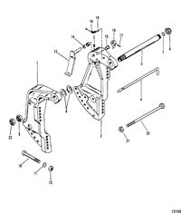 MERCURY/MARINER 70/75/80/90 HP (3 CYLINDER)) Transom Bracket