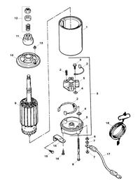 FORCE FORCE 120 H.P. (1998-1999) STARTER ASSEMBLY