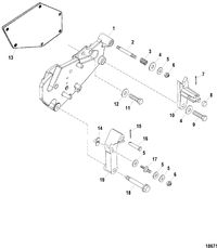 RACE STERNDRIVE 500 EFI Shift Bracket(Bravo)