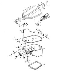 CHRYSLER 15 H.P. ENGINE COVER AND SUPPORT PLATE (ALTERNATOR MODELS)