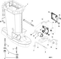 MERCURY/MARINER 115 PRO XS 1.5L - 3 CYLINDER Driveshaft Housing