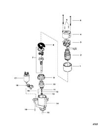 MERCRUISER 350 MAG EFI TBI TOURN SKI (GEN+) STARTER MOTOR