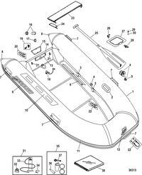 INFLATABLES OCEANRUNNER HYPALON RIB Mercury RIB OceanRunner (330/350 Models)(2007-2009)