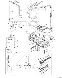 SPORTJET 250 DFI AND 250 DFI M2 JET DRIVE Expansion Chamber And Adaptor Plate