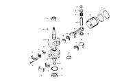 CHRYSLER 30 H.P. CRANKSHAFT AND PISTON GROUP