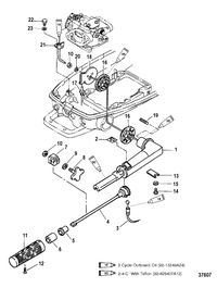 MERCURY/MARINER 4/5 HP THROTTLE COMPONENTS