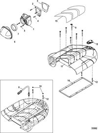 MERCRUISER SCORPION 350 EC / 377 HO EC Throttle Body And Air Plenum
