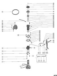 MERCURY MERC 1150 DISTRIBUTOR ADAPTOR AND VERTICAL LINKAGE
