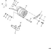 MERCRUISER 3.0L ALPHA ONE Alternator, Mando (S/N-0L382121 And Below)