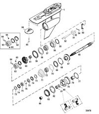 RACE OUTBOARD 300 PROMAX/SUPER MAGNUM (3.0L) Gear Housing, Propeller Shaft-Counter-FleetMaster