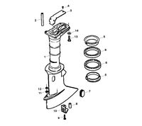 FORCE 5 H.P. DRIVESHAFT HOUSING