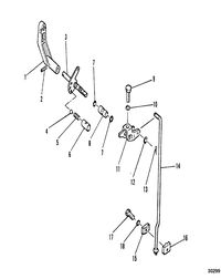 MARINER 8 HP W/MARATHON GEAR SHIFT LINKAGE