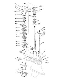 RACE OUTBOARD 225 (EFI) PRO-MAX/SUPER MAGNUM GEAR HOUSING (DRIVESHAFT)(COUNTER ROTATION) (SPORTMASTER)