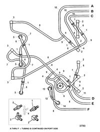 MERCURY/MARINER 225/250 EFI (3.0L) BLEED SYSTEM(STBD.)(S/N-0G438000 THRU 0G485988)