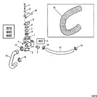MERCRUISER 370/400/440/460 CYCLONE TRS ENGINE Thermostat Housing(370/400/440)