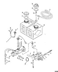 MERCURY/MARINER 175 XRI /175 MAGNUM 200 XRI (EFI) OIL INJECTION COMPONENTS