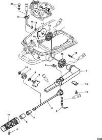 MERCURY/MARINER 4/5 HP Throttle Components