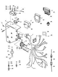 MERCRUISER 500 CARB (502CID) 8.2L ENGINE (GEN VI) ELECTRICAL COMPONENTS (SERIAL # 0K000001 THRU 0L001772)