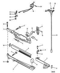 MERCURY MERC 40 SHIFT CONTROL LINKAGE