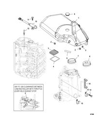 MERCURY/MARINER 135/150/175 DFI (2.5L) Air Handler/Flywheel Cover