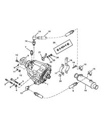 MERCRUISER 5.7L INBOARD ENGINE TRANSMISSION AND RELATED PARTS (IN-LINE) (BORG WARNER)