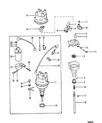 MERCRUISER 165 HP - 3.7L/170 HP/180 HP-3.7 L/LX/190 HP DISTRIBUTOR AND COIL