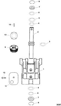 RACE OUTBOARD HI PERF MERC/MAR S3000 SWIVEL BRACKET ASSEMBLY