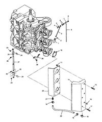 FORCE FORCE 1991 90 H.P. "C" MODELS INTAKE COVER