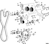 RACE STERNDRIVE 850 SCI Engine Components(Drive Belt) (0M959368 And Up)
