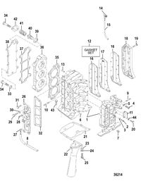 SEARS 25 HP (1998) SEARS Cylinder Block Assembly