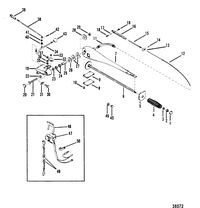 MERCURY/MARINER 45/50 HP STEERING HANDLE ASSEMBLY
