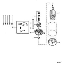 MERCURY MERC 40 STARTER MOTOR ASSEMBLY