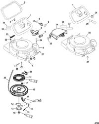 MERCURY/MARINER 9.9/13.5/15 (323CC) 8/9.9/15 BODENSEE 4-STROKE Starter Assembly