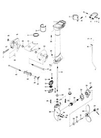 CHRYSLER 3.6 H.P. MOTOR LEG AND GEAR HOUSING