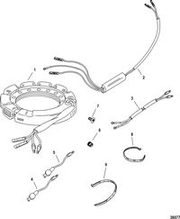 ACCESSORIES ELECTRICAL COMPONENTS AND HARNESSES Ignition Stator Kit, 4 Cylinder (832075A20)
