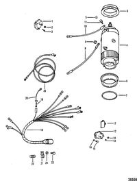 MERCURY/MARINER 45/50 HP ELECTRIC COMPONENTS