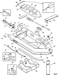INFLATABLES MERCURY PVC SOFT BOTTOM Air Deck Deluxe Models(White And Light Gray)