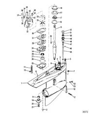 MERCRUISER R/MR ALPHA ONE STERNDRIVE GEAR HOUSING(DRIVESHAFT) - (COUNTER ROTATION)